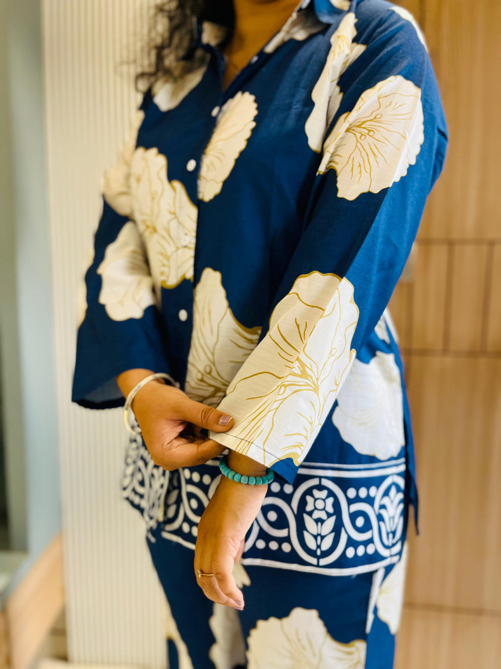Blue & White Floral Co-ord Set