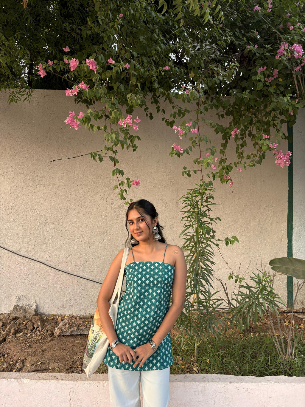 SEA GREEN STRAPPY TUNIC